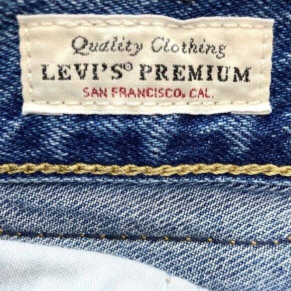LEVI'S X FREE PEOPLE High Loose Tapered Jeans Hold My Purse Med Blue Wash - Picture 6 of 15